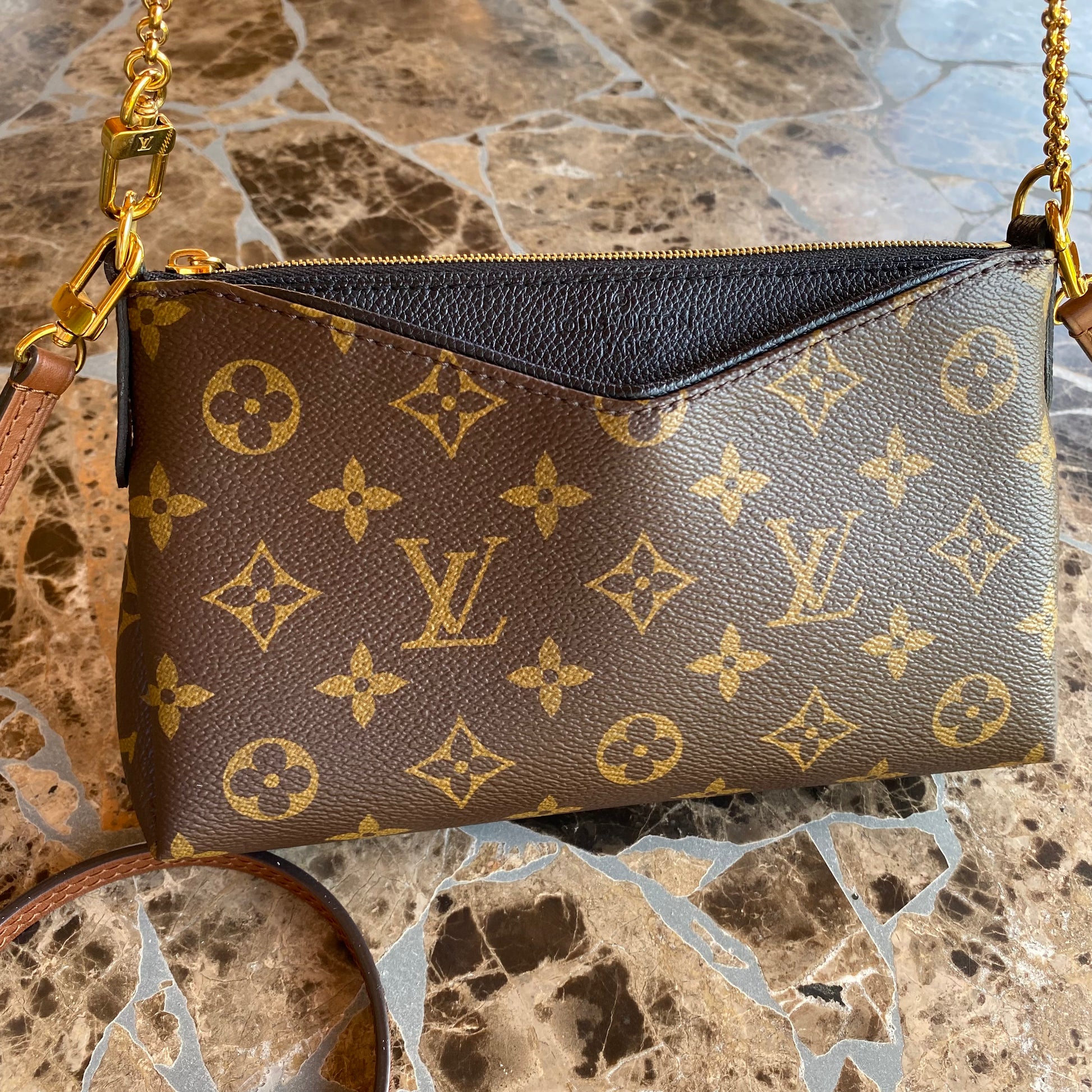 Louis Vuitton Monogram Pallas Clutch Crossbody – The Foxy Shopper