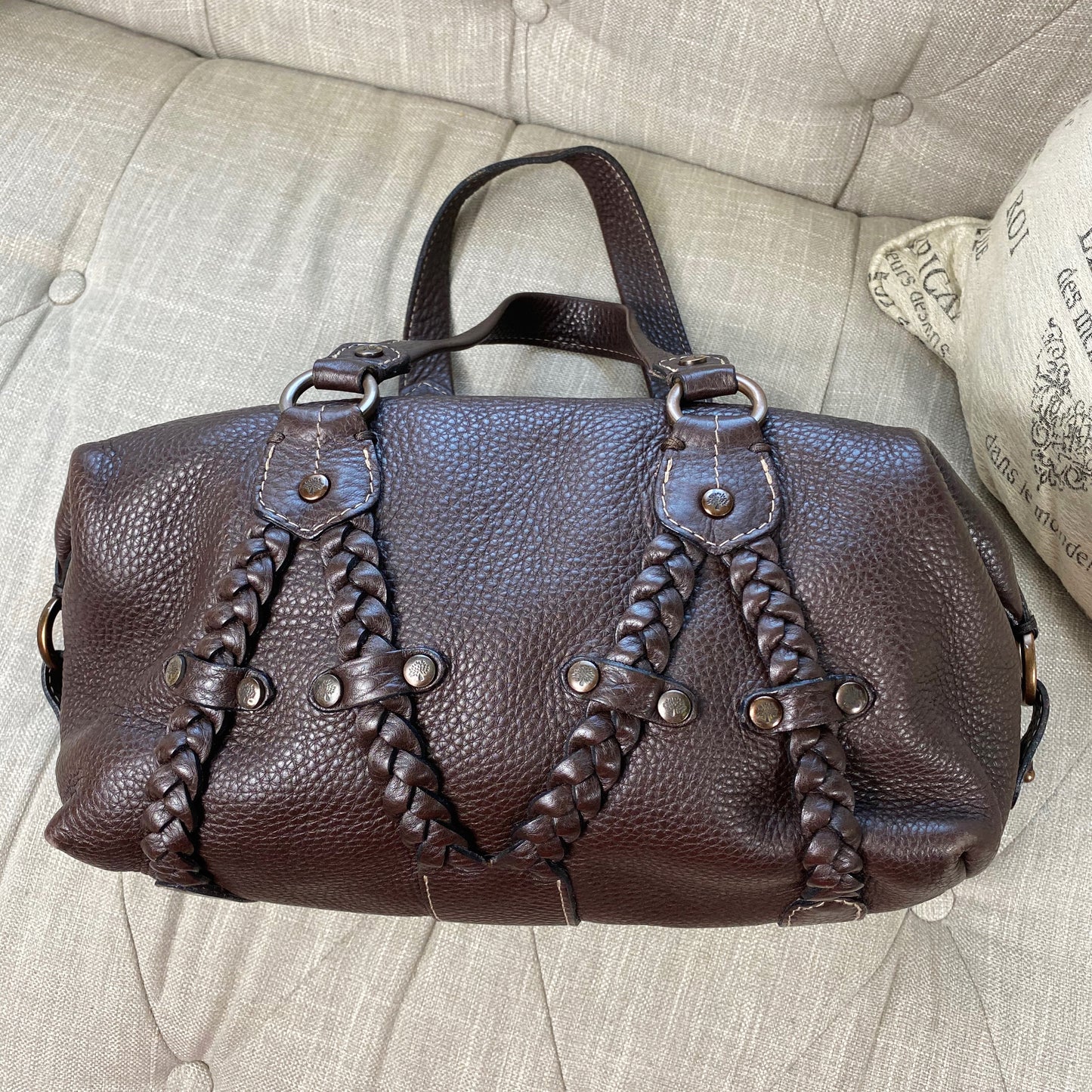 Mulberry Small Braided Leather Satchel