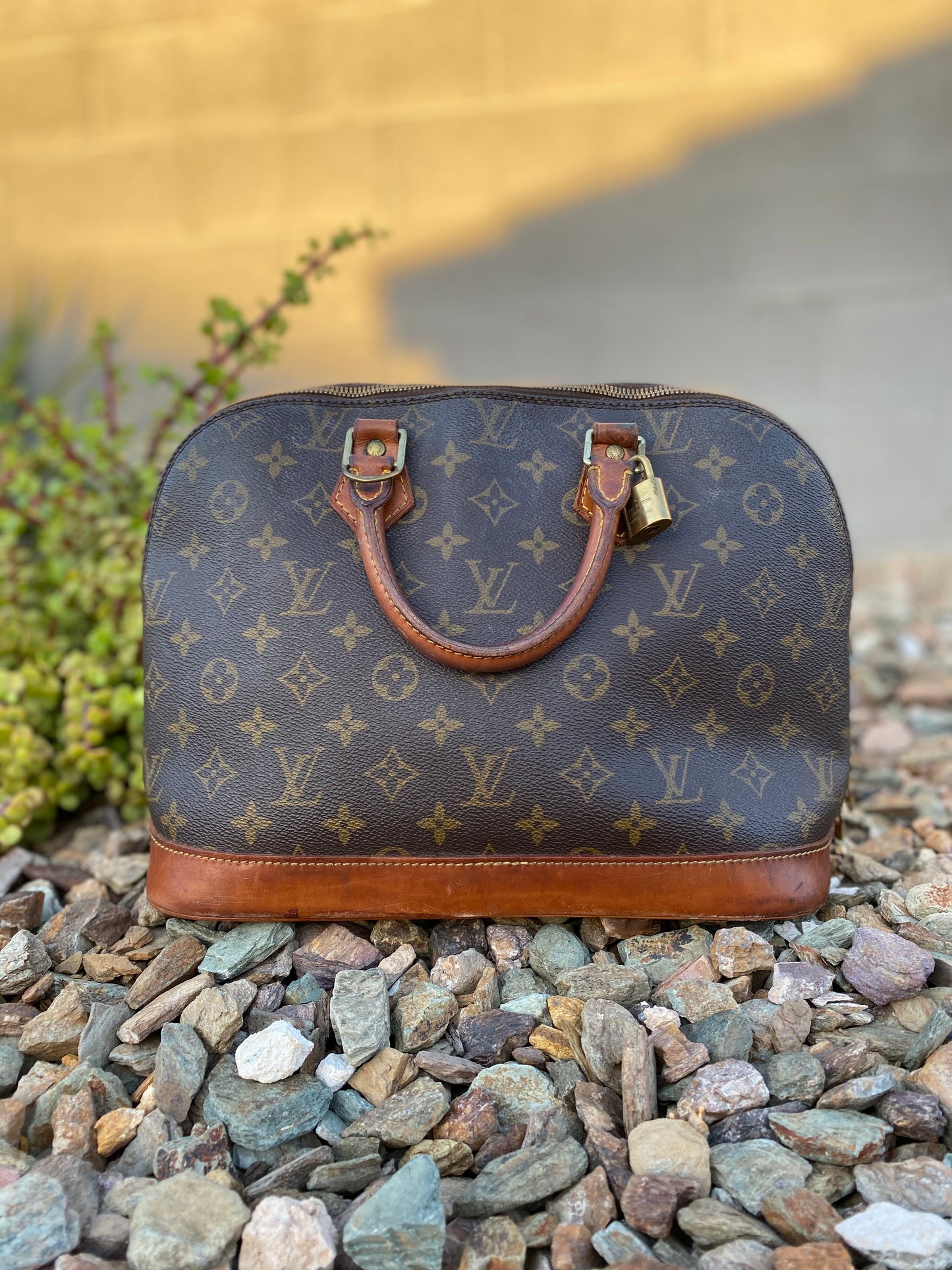 Louis Vuitton Vintage Monogram Alma PM Satchel