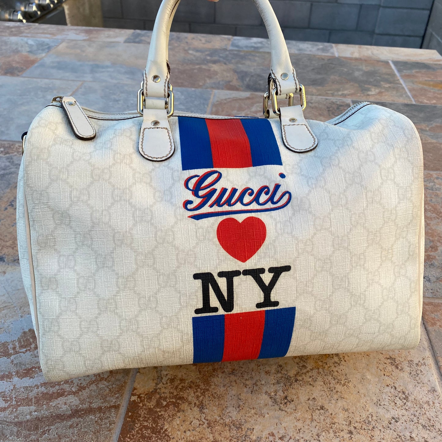 Gucci Limited Edition Loves NY Boston Bag