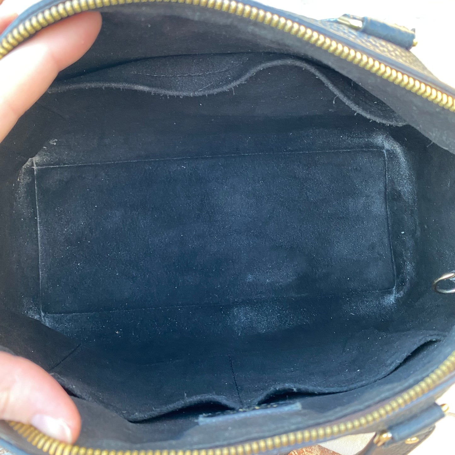 Louis Vuitton Leather and Monogram Canvas Retiro NM