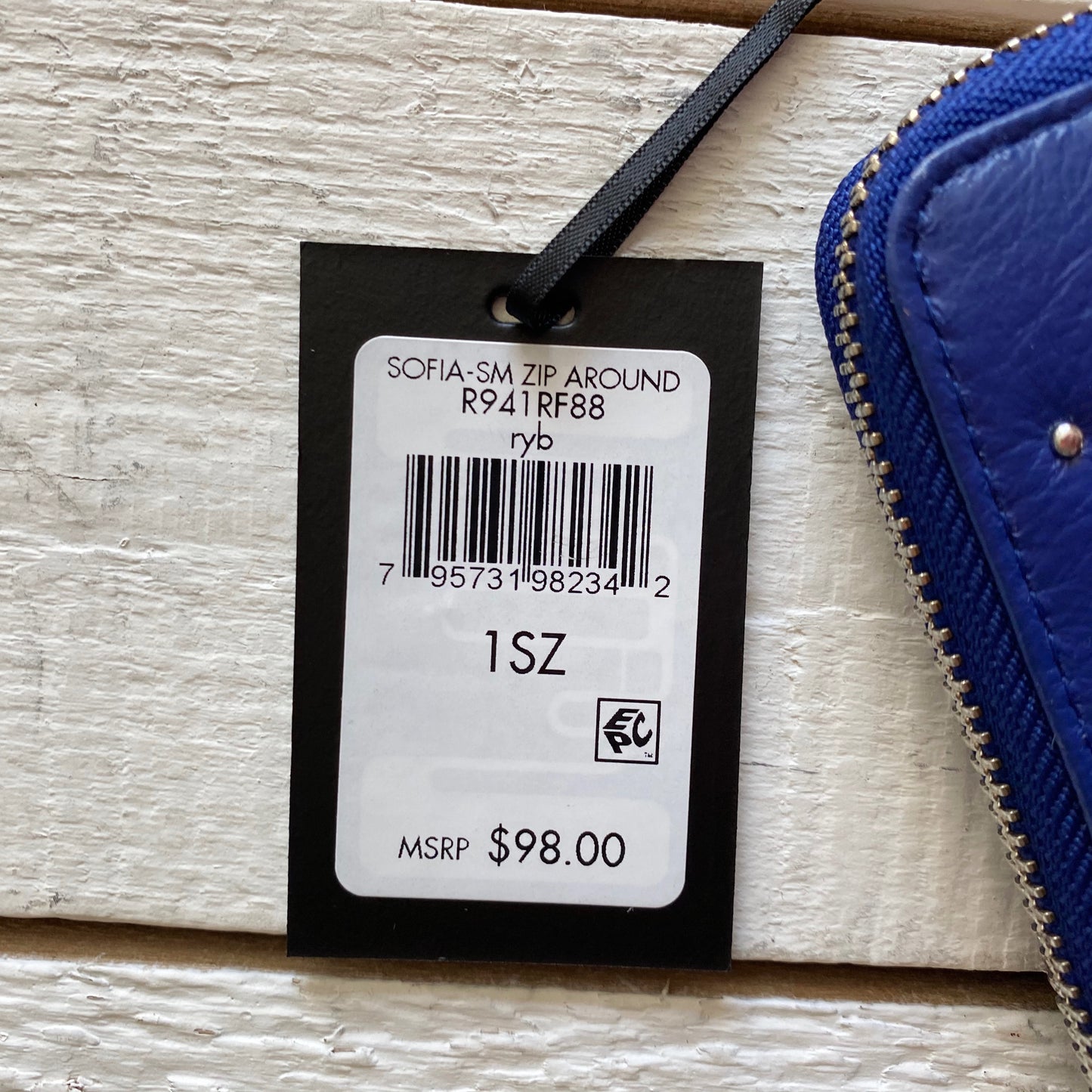 DKNY Sofia Studded Zip Around Wallet