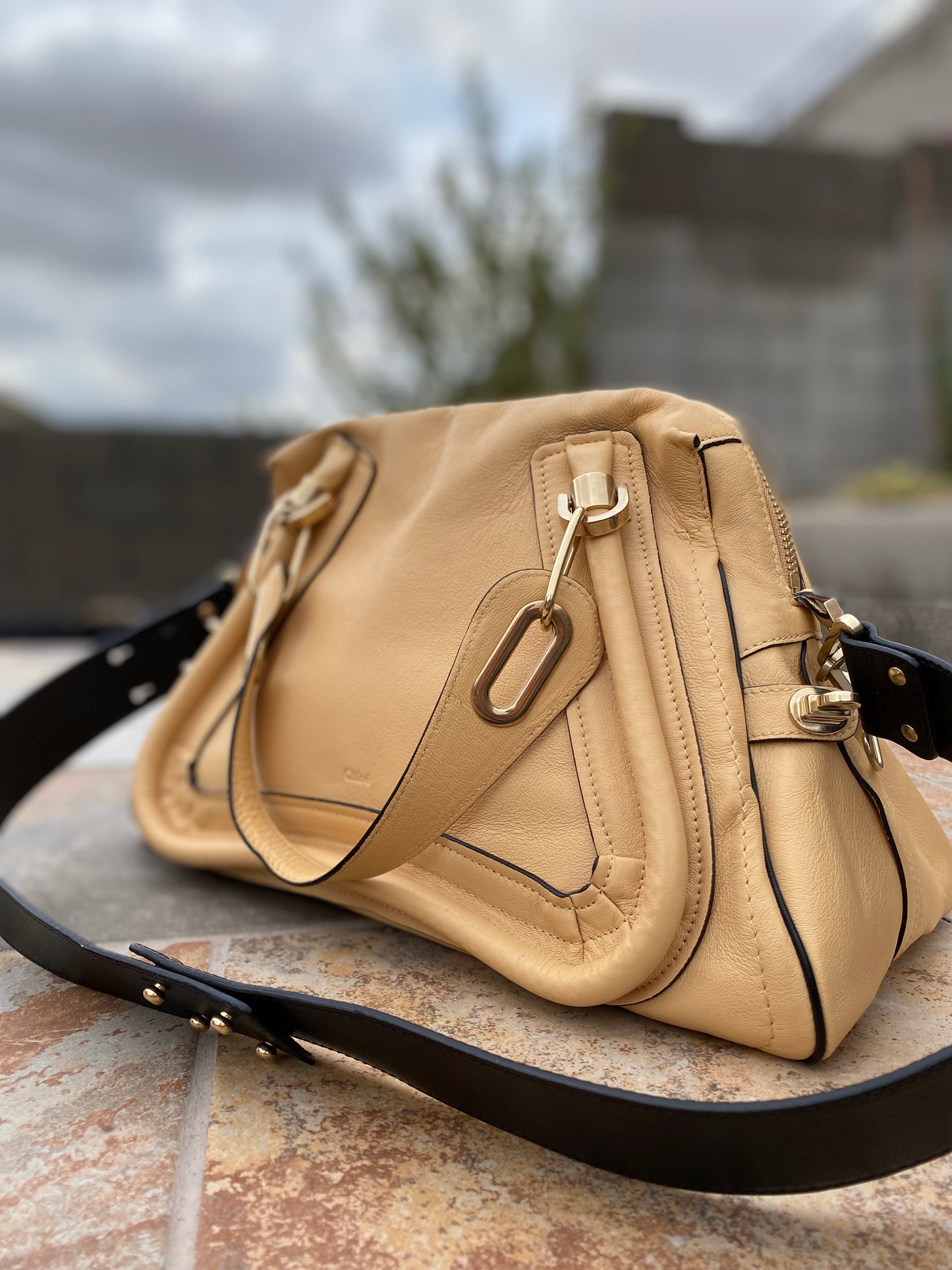 Chloé Ginger Leather Paraty Satchel