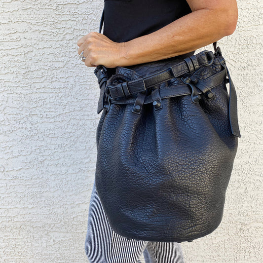 Alexander Wang Diego Bucket Bag Pebbled Lambskin