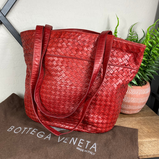 Bottega Veneta Vintage Intrecciato Woven Tote