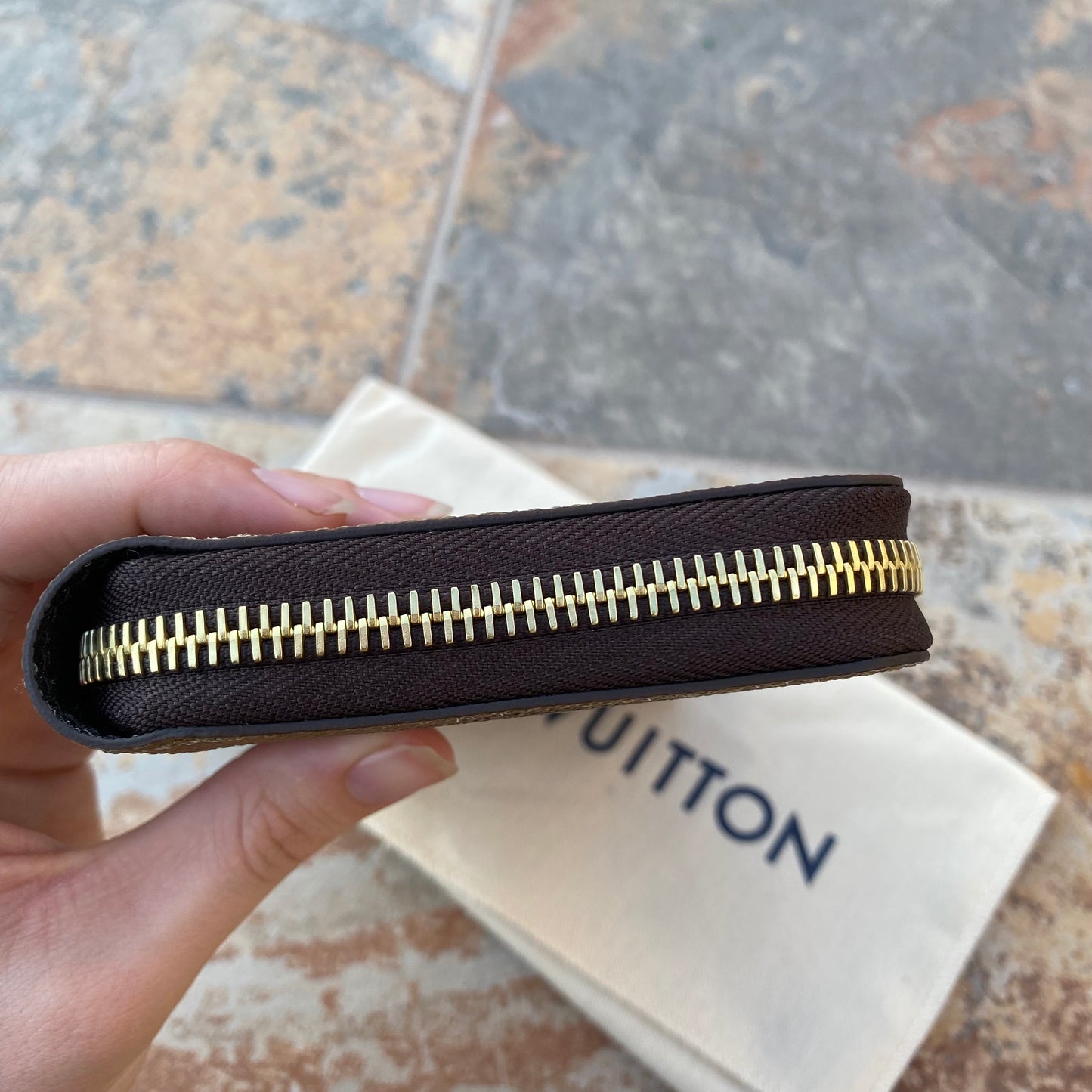 Louis Vuitton Long Zippy Reverse Monogram Wallet