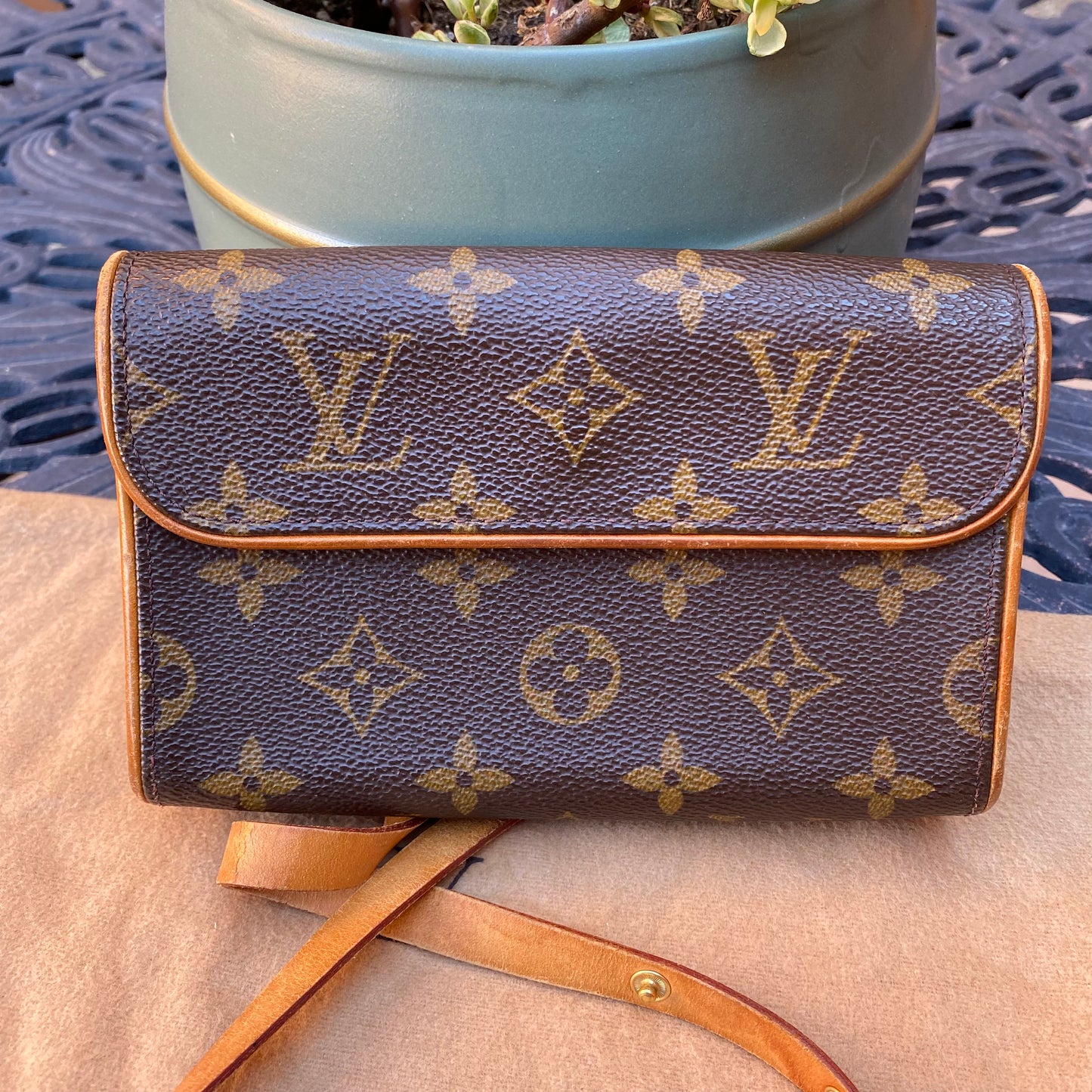 Louis Vuitton Vintage Monogram Pochette Florentine Belt Bag
