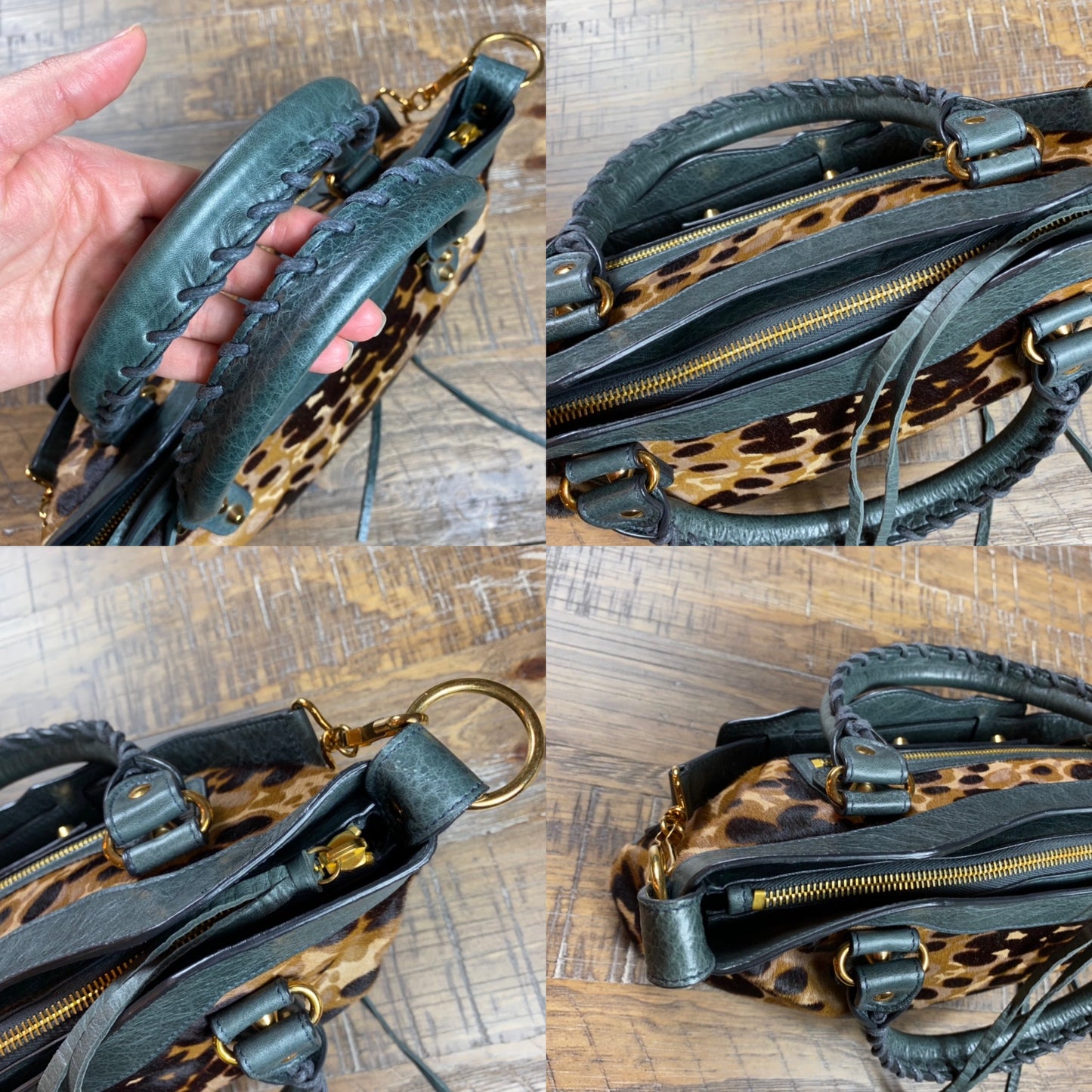 Balenciaga Leopard Special Edition Motocross Bag