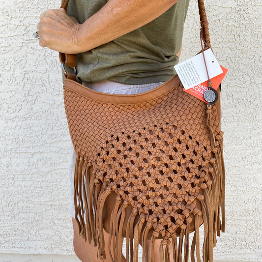 The Sak Filmore Vintage Finish Leather Hobo Bag