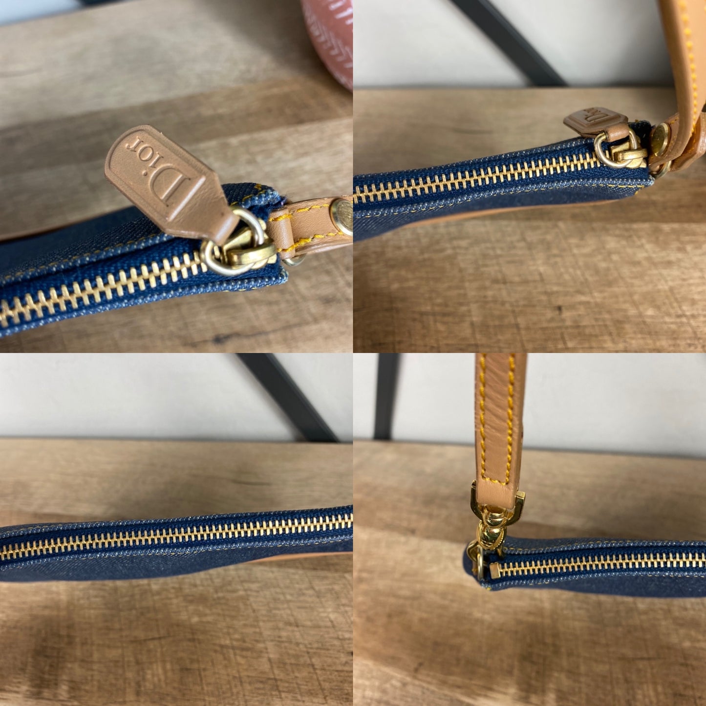 Dior Vintage Denim Saddle Mini Pochette