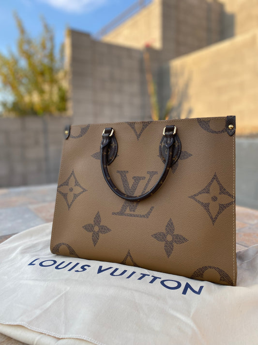 Louis Vuitton Reverse Monogram Onthego MM Tote