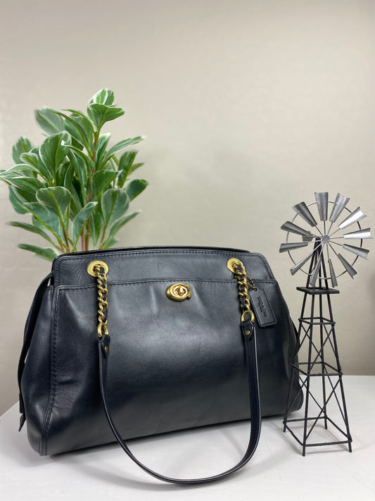 Coach Parker Leather Shoulder Bag
