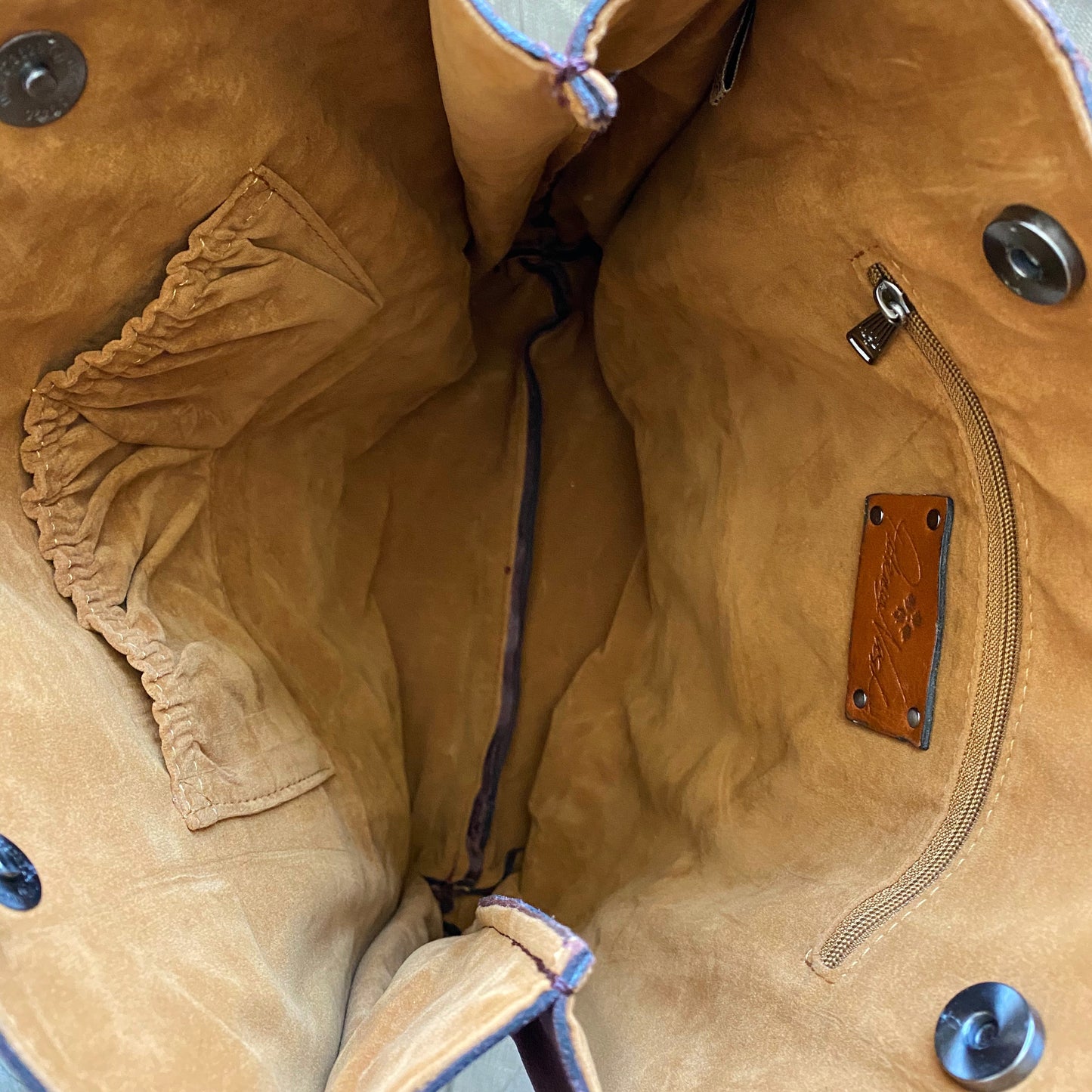 Patricia Nash Oil Burnished Suede Fringe Tote