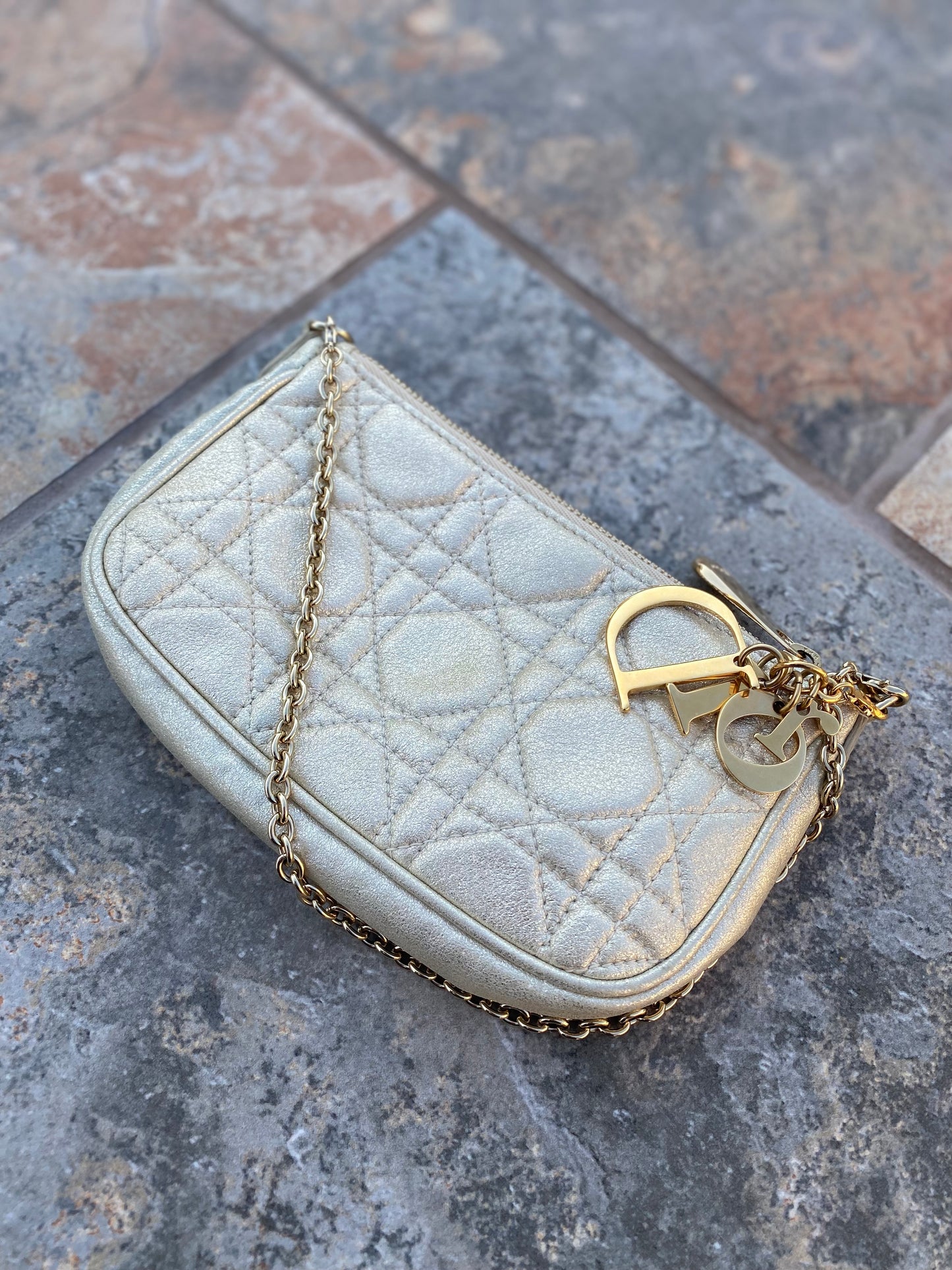 Dior Miss Dior Cannage Quilted Mini Pochette
