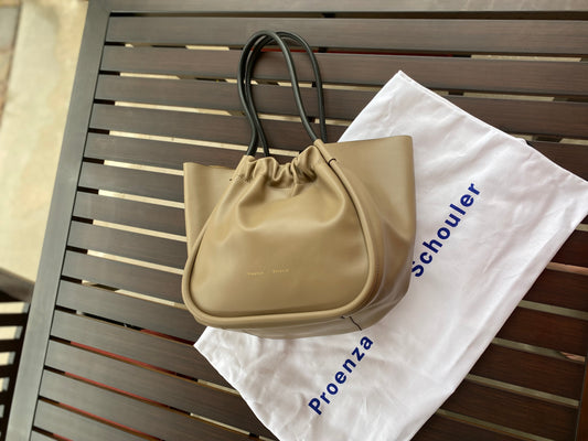 Proenza Schouler Large Ruched Leather Tote