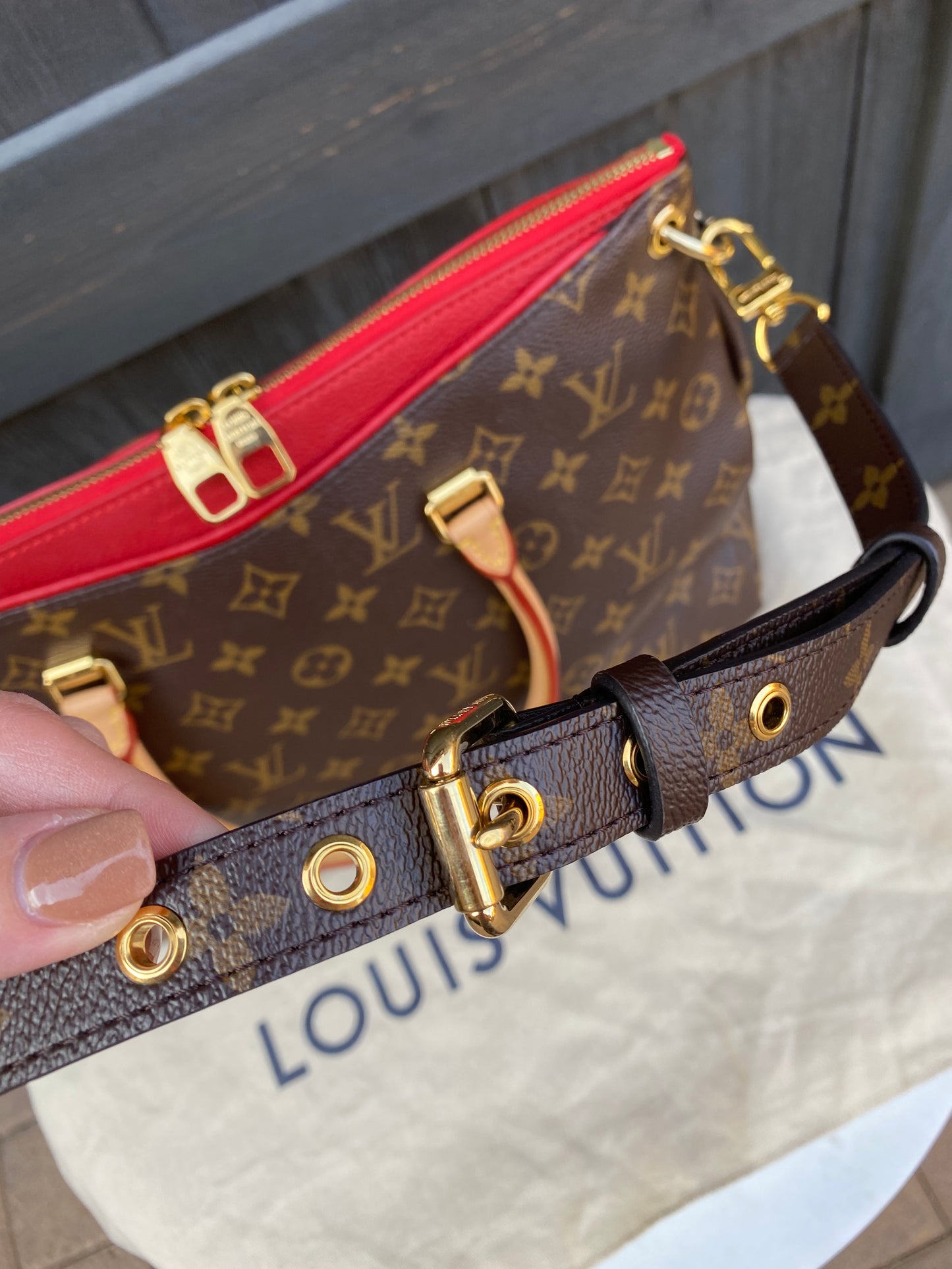 Louis Vuitton Pallas MM Shoulder Bag