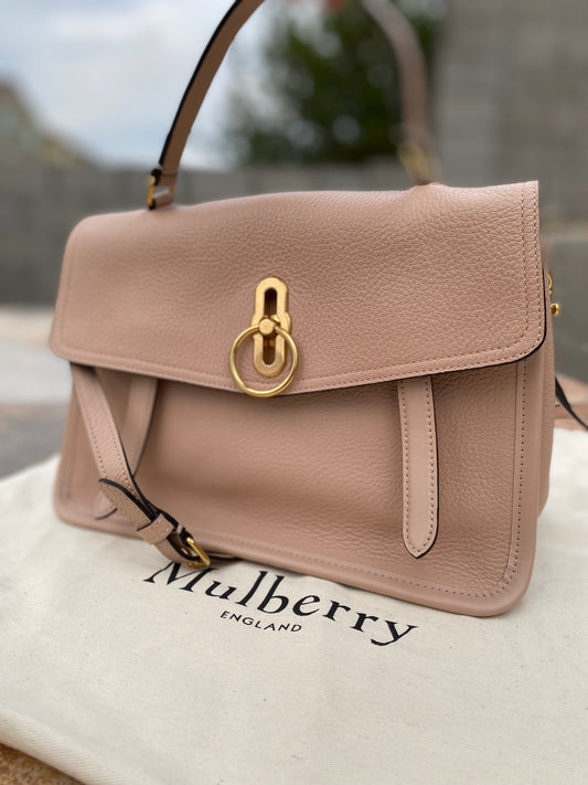 Mulberry Gracy Rosewater Leather Satchel Bag