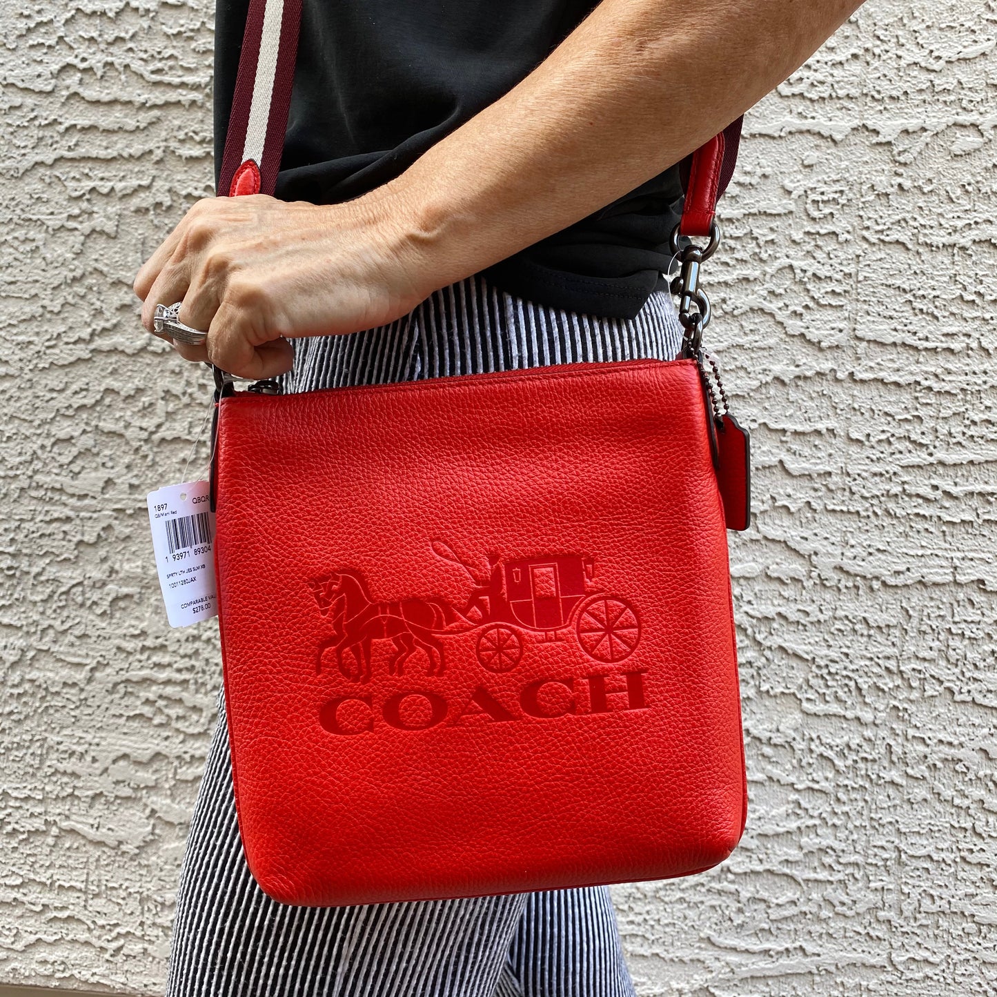 Coach Jess Slim Leather Crossbody Bag