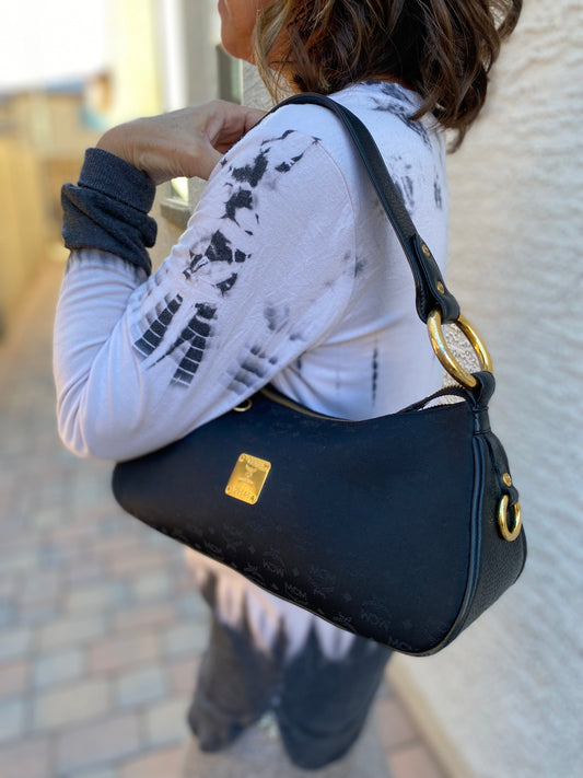 MCM Vintage Visetos Shoulder Bag