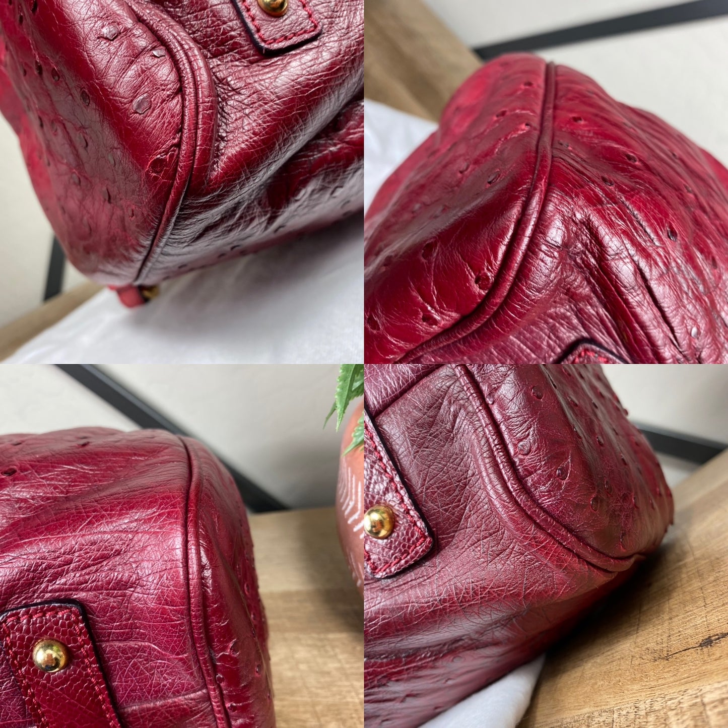 Marc Jacobs Limited Edition Ostrich Ombré Stam Bag
