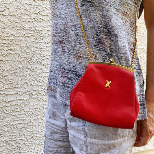 Paloma Picasso Vintage Kisslock Chain Crossbody