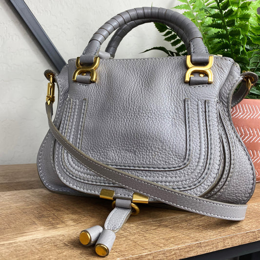 Chloé Small Marcie Leather Satchel Crossbody