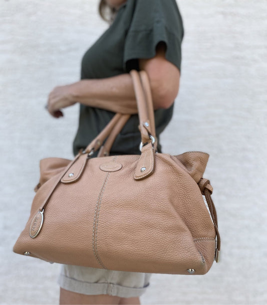 Tod’s D Styling Leather Tote Shoulder Bag