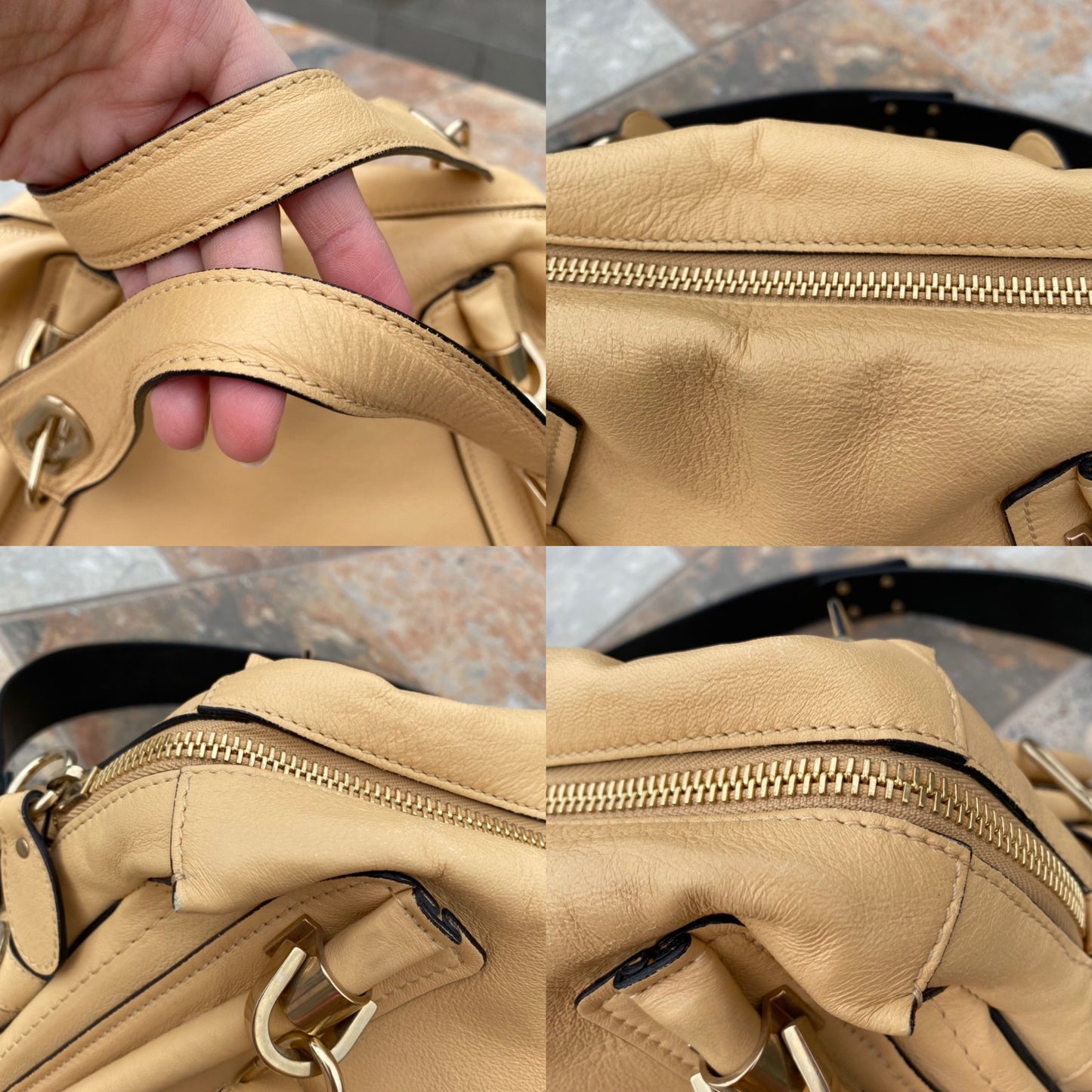 Chloé Ginger Leather Paraty Satchel