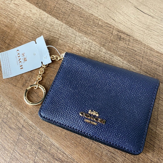 Coach Leather Keychain Wallet