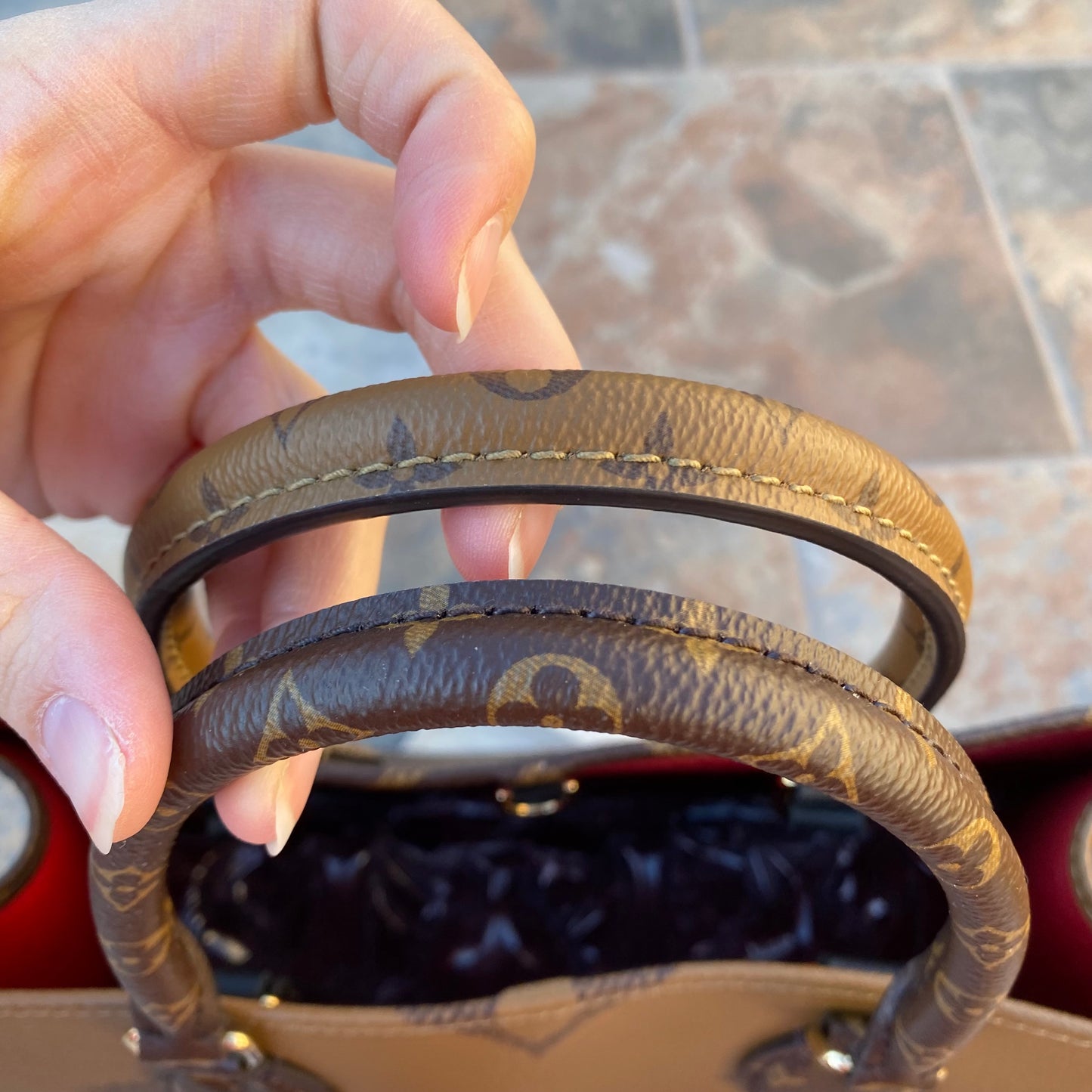 Louis Vuitton Reverse Monogram Onthego MM Tote