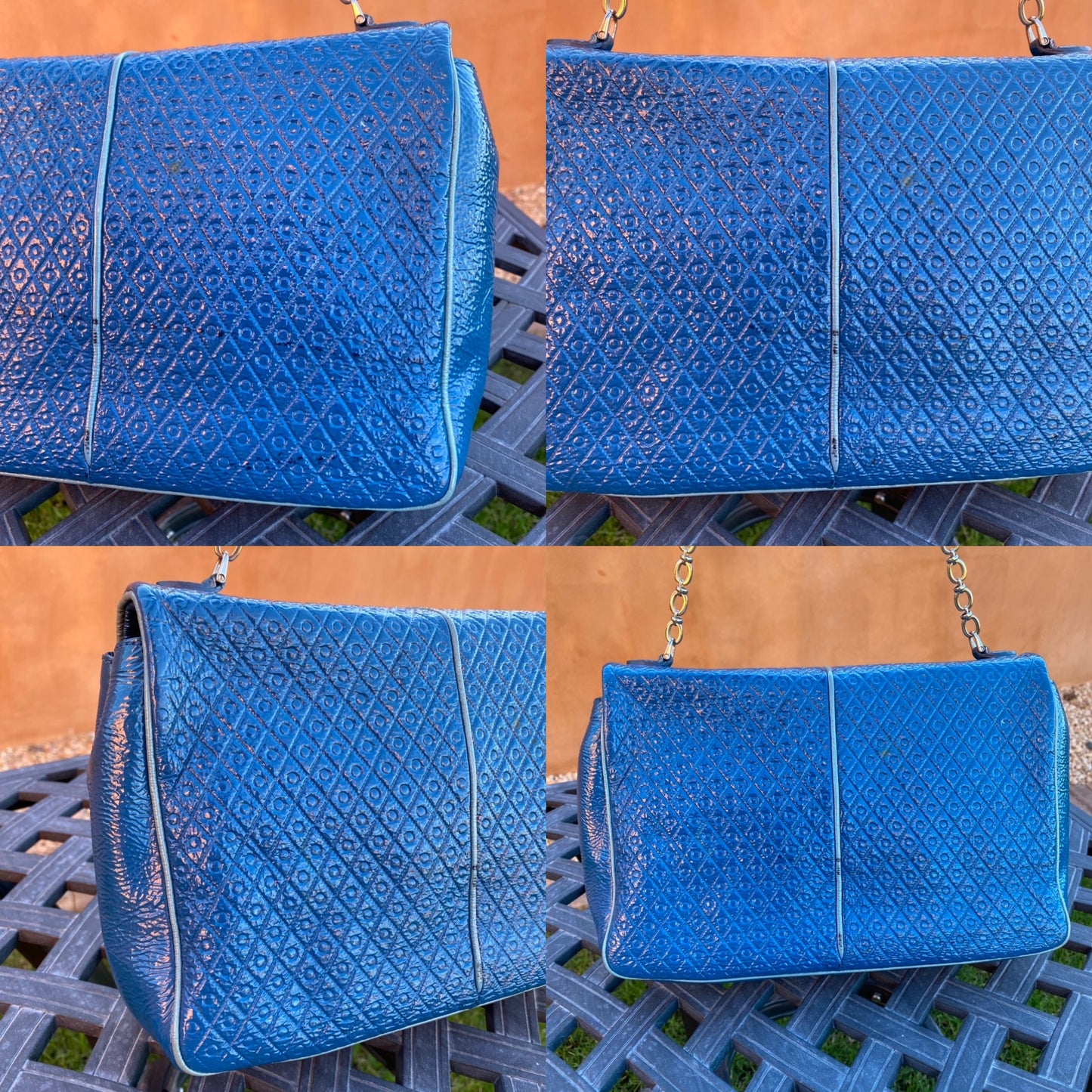 Tod's Signature Embossed Leather Flap Shoulder Bag
