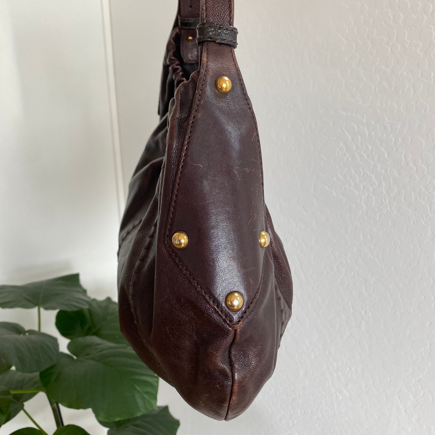 Yves Saint Laurent Vincennes Mombasa Leather Shoulder Bag
