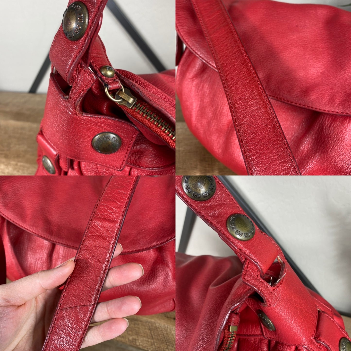 Marc Jacobs Large Leather Hobo Crossbody