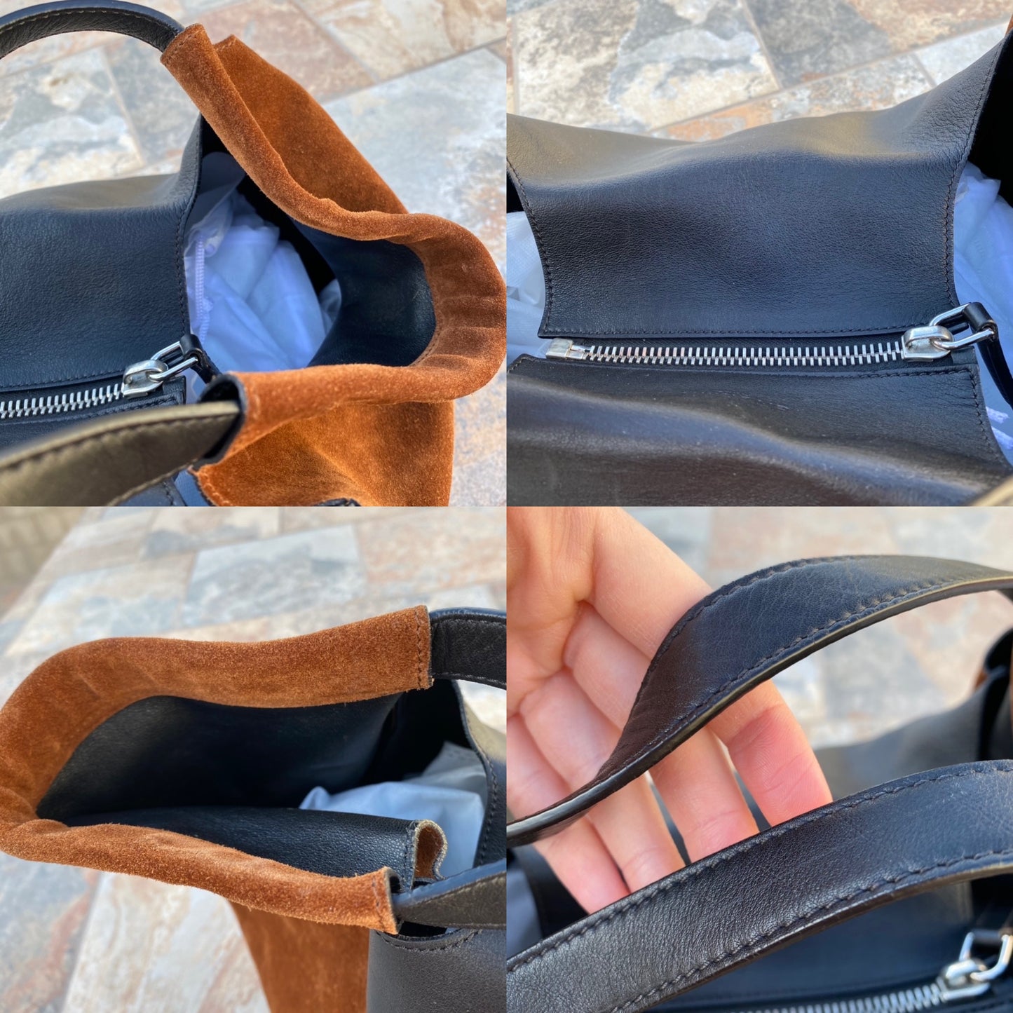 Givenchy Show Real Leather & Suede Tote
