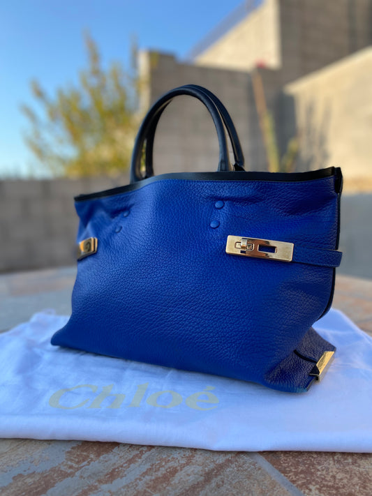 Chloé Charlotte Lambskin Leather Tote