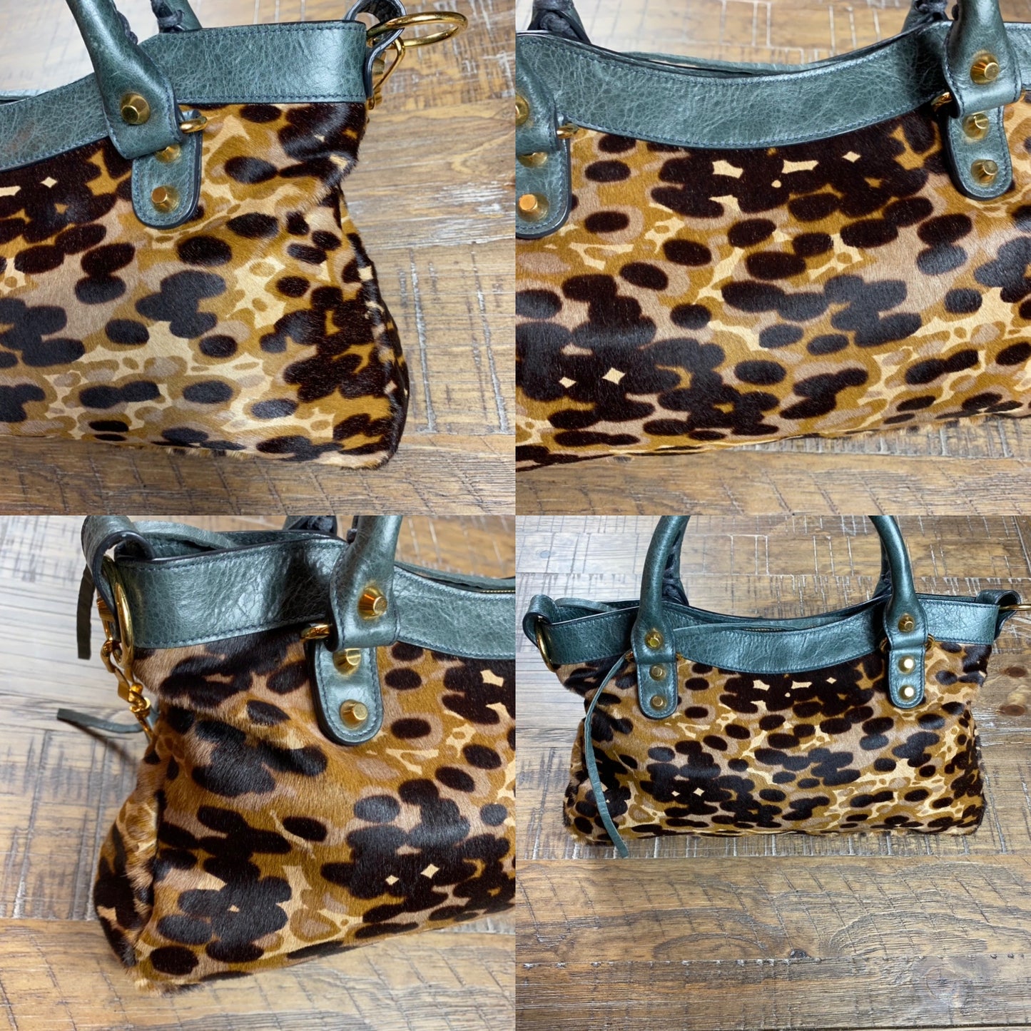 Balenciaga Leopard Special Edition Motocross Bag
