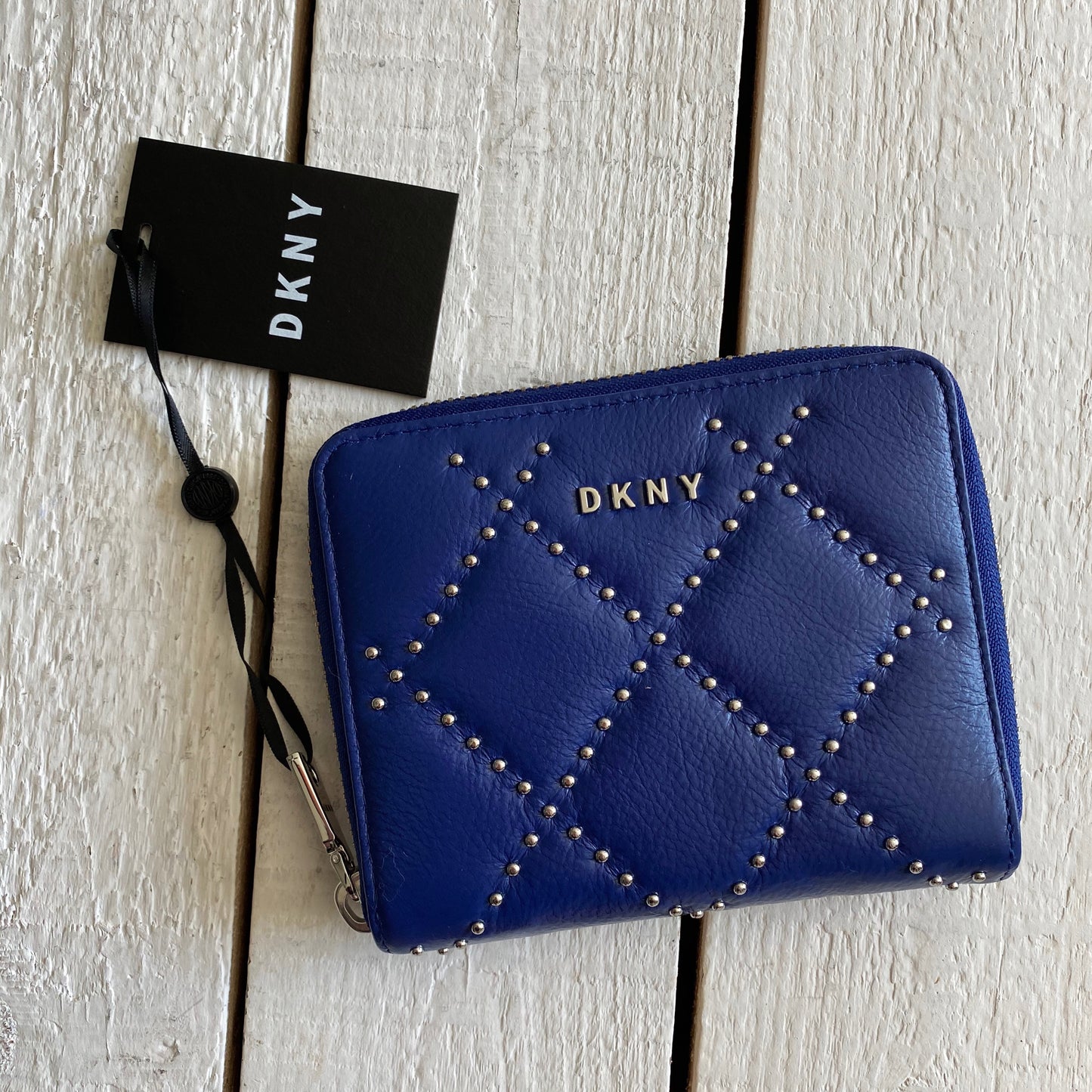 DKNY Sofia Studded Zip Around Wallet