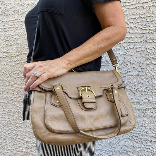 Coach Leather Campbell Convertible Crossbody