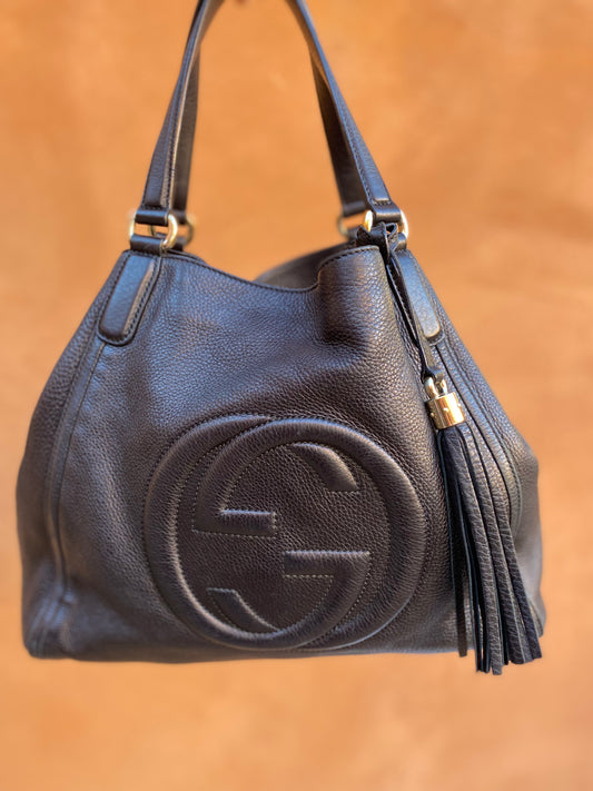 Gucci GG Soho Leather Shoulder Bag
