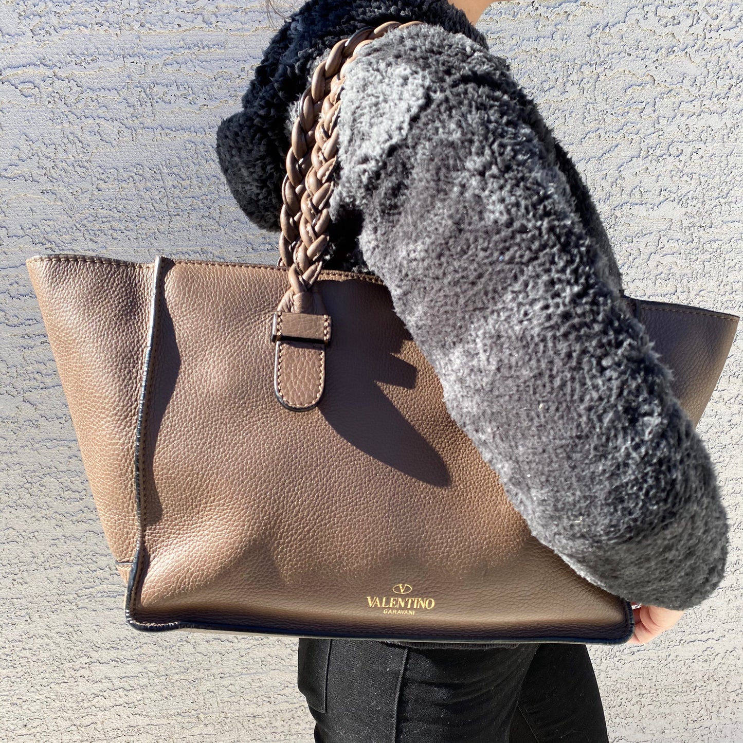 Valentino Grained Calfskin To Be Cool Tote