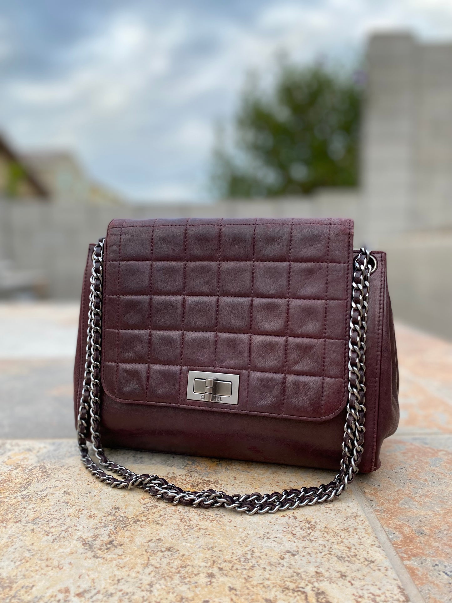 Chanel Vintage Square Quilt Reissue Accordion Flap Bag