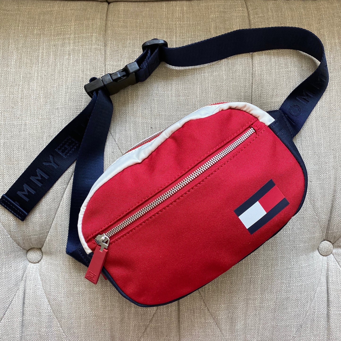 Tommy Hilfiger Canvas Adjustable Fanny Pack Travel Bag