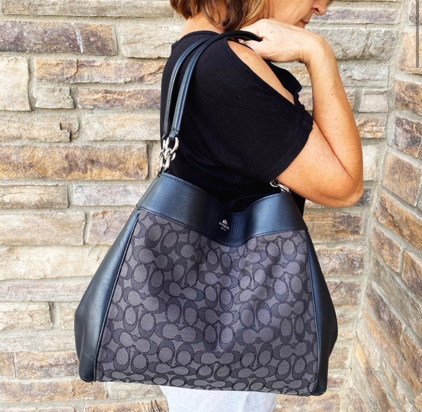 Coach Lexy Large Classic Monogram Bag