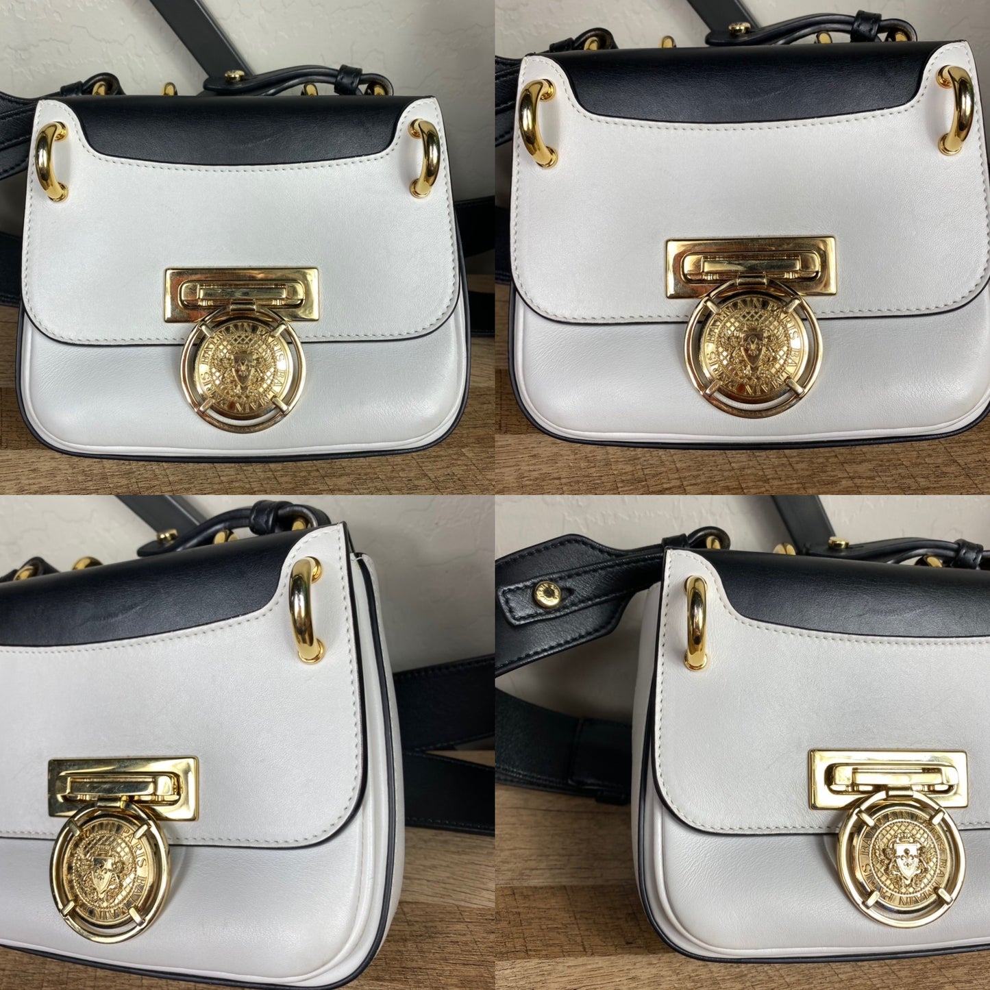 Balmain BBox Leather Crossbody Bag