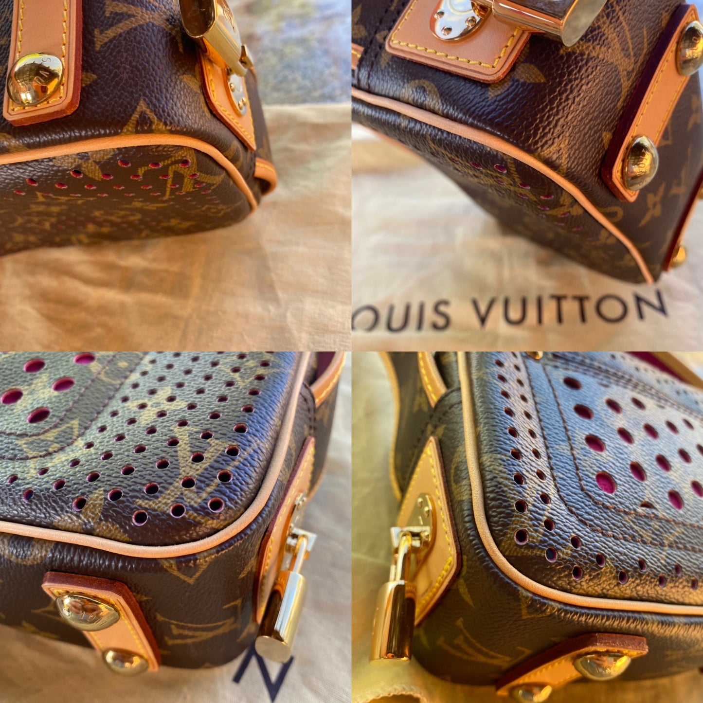 Louis Vuitton Limited Edition Perforated Mini Trocadero Shoulder Bag