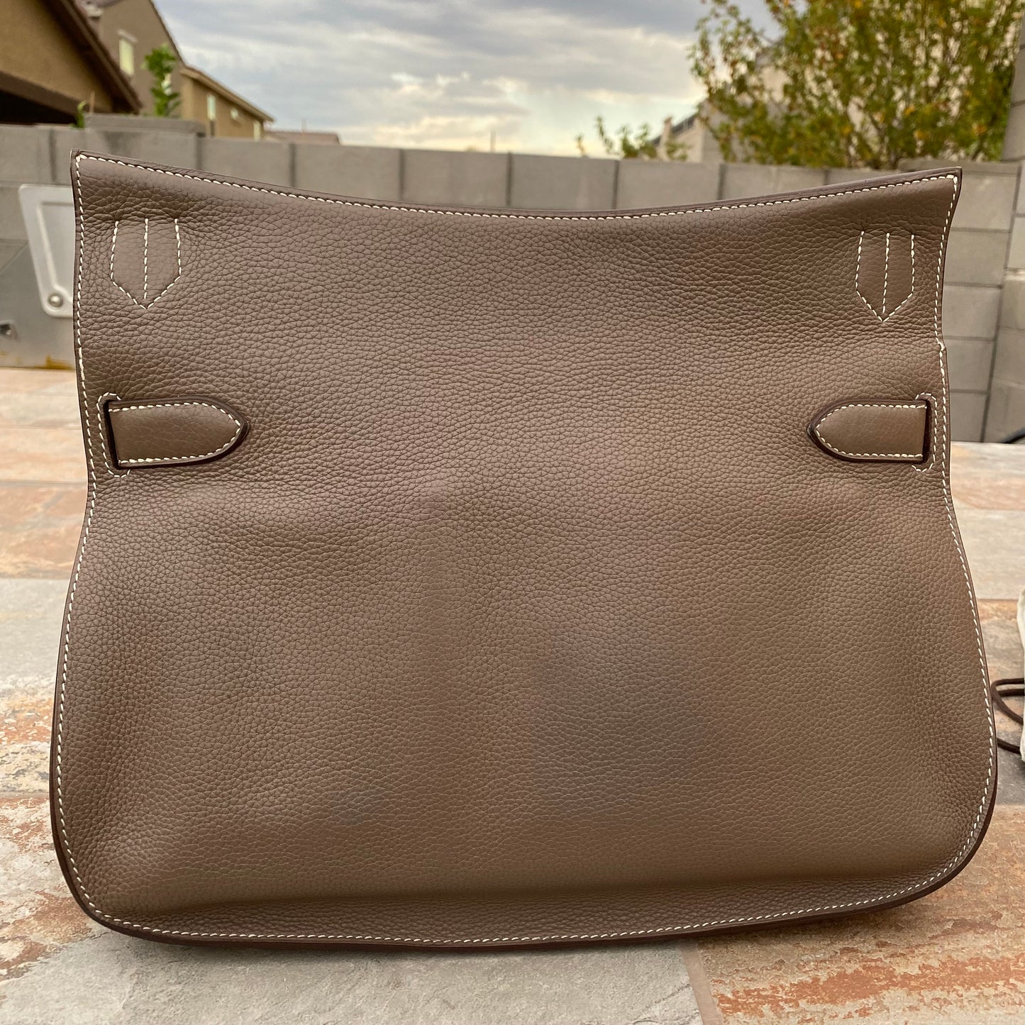 Hermès Clemence Jypsiere 34 Shoulder Bag