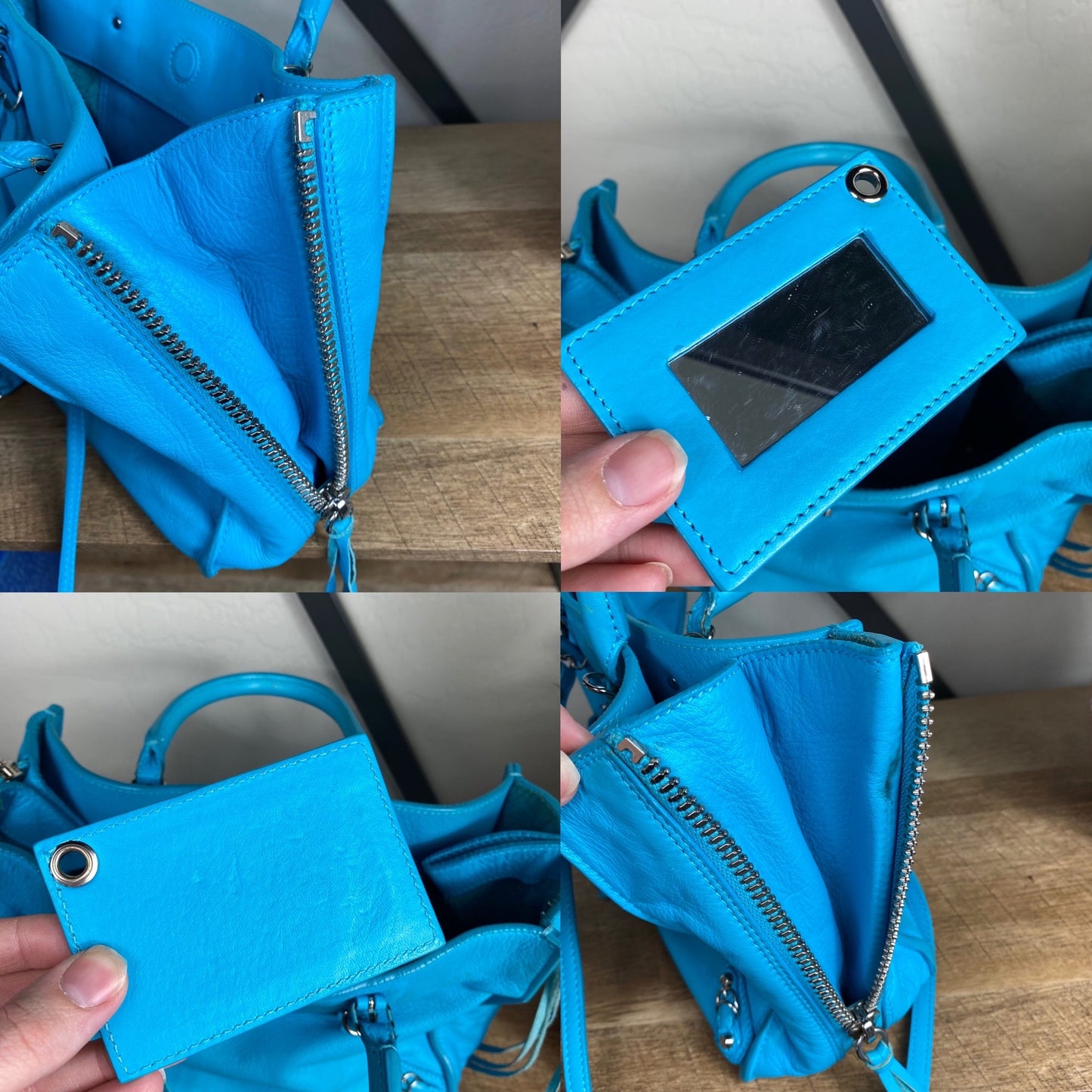 Balenciaga Papier A6 Mini Zip Around Satchel Crossbody