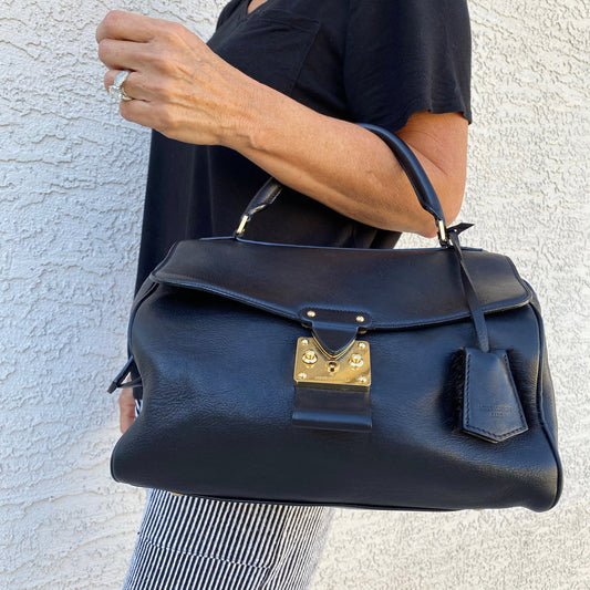 Louis Vuitton Rare Sample Carousel Satchel with Mink Fur