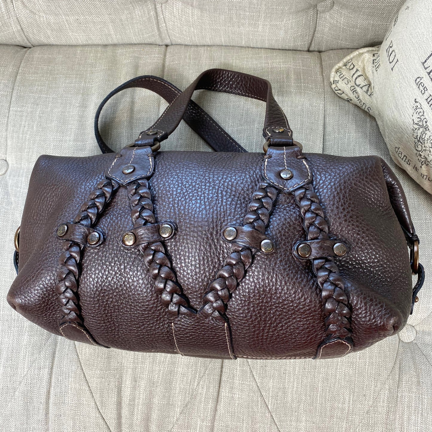 Mulberry Small Braided Leather Satchel