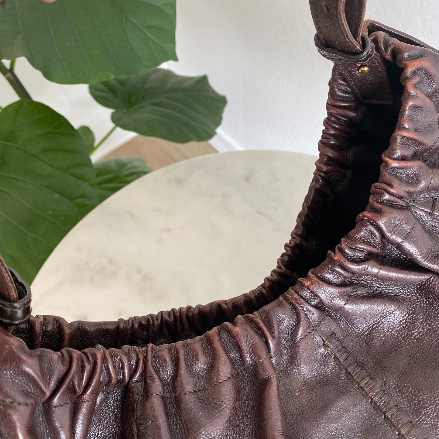 Yves Saint Laurent Vincennes Mombasa Leather Shoulder Bag